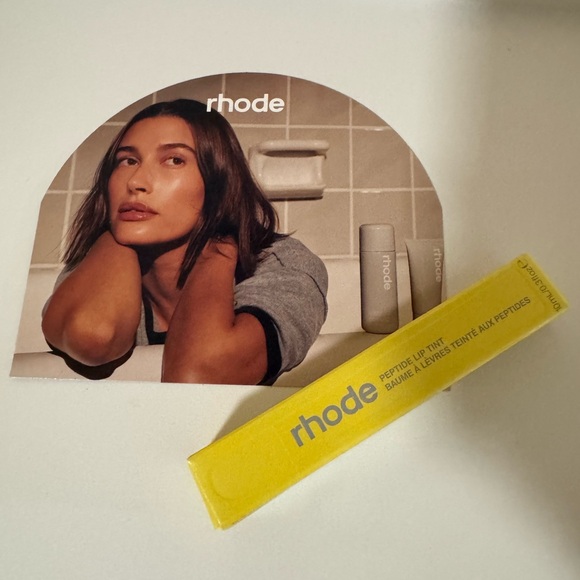 RHODE Peptide Lip Tint lemontini in Bright Yellow Box - Picture 1 of 3